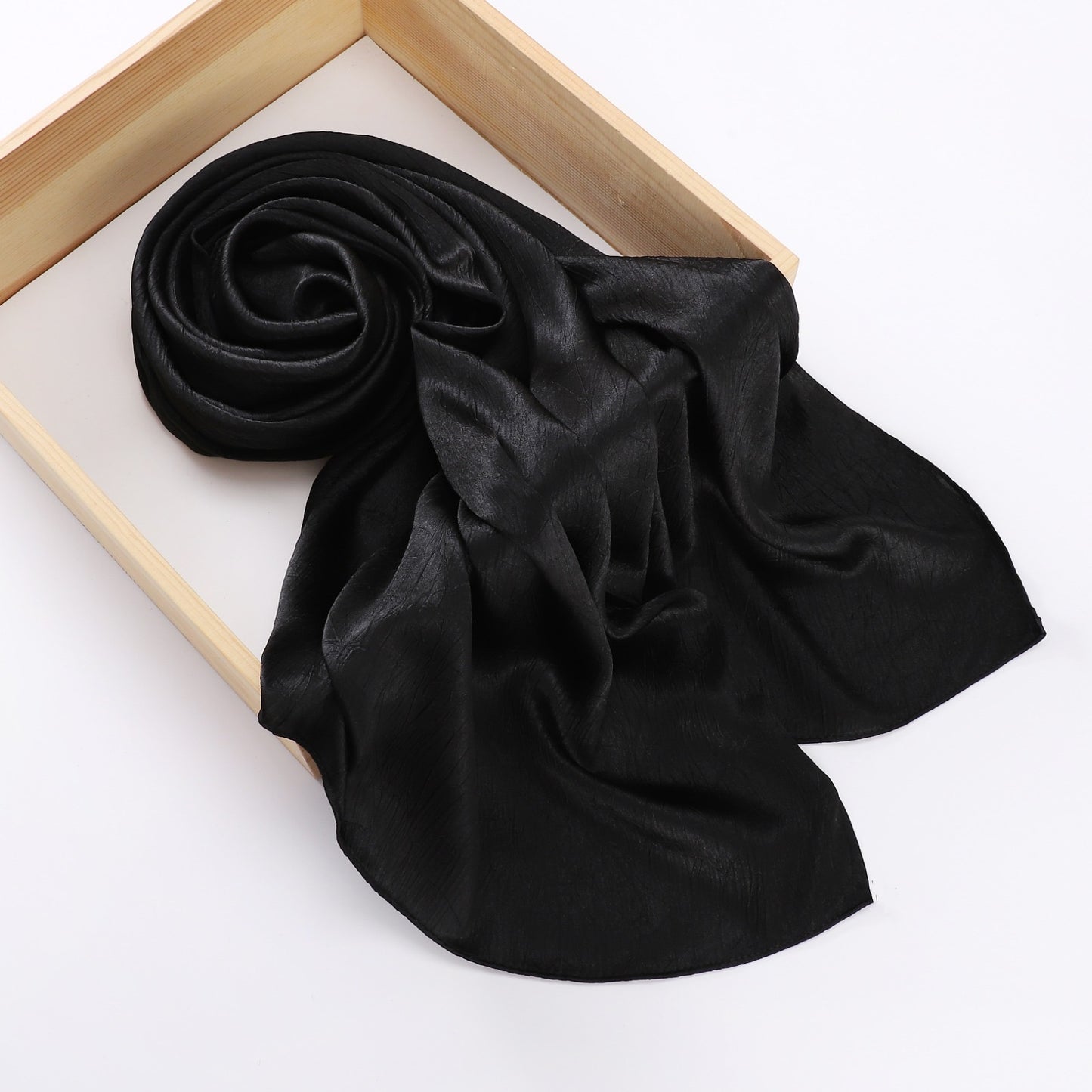 Premium glossy satin hijab