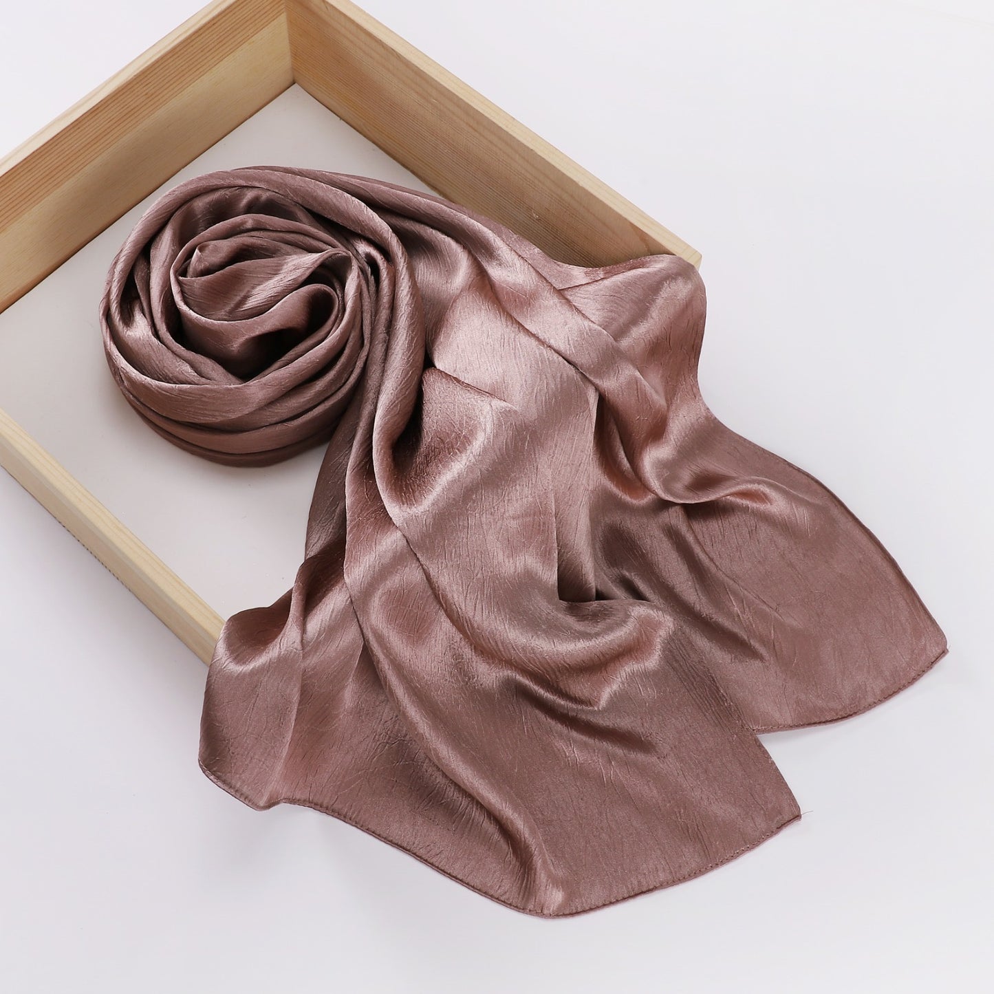 Premium glossy satin hijab