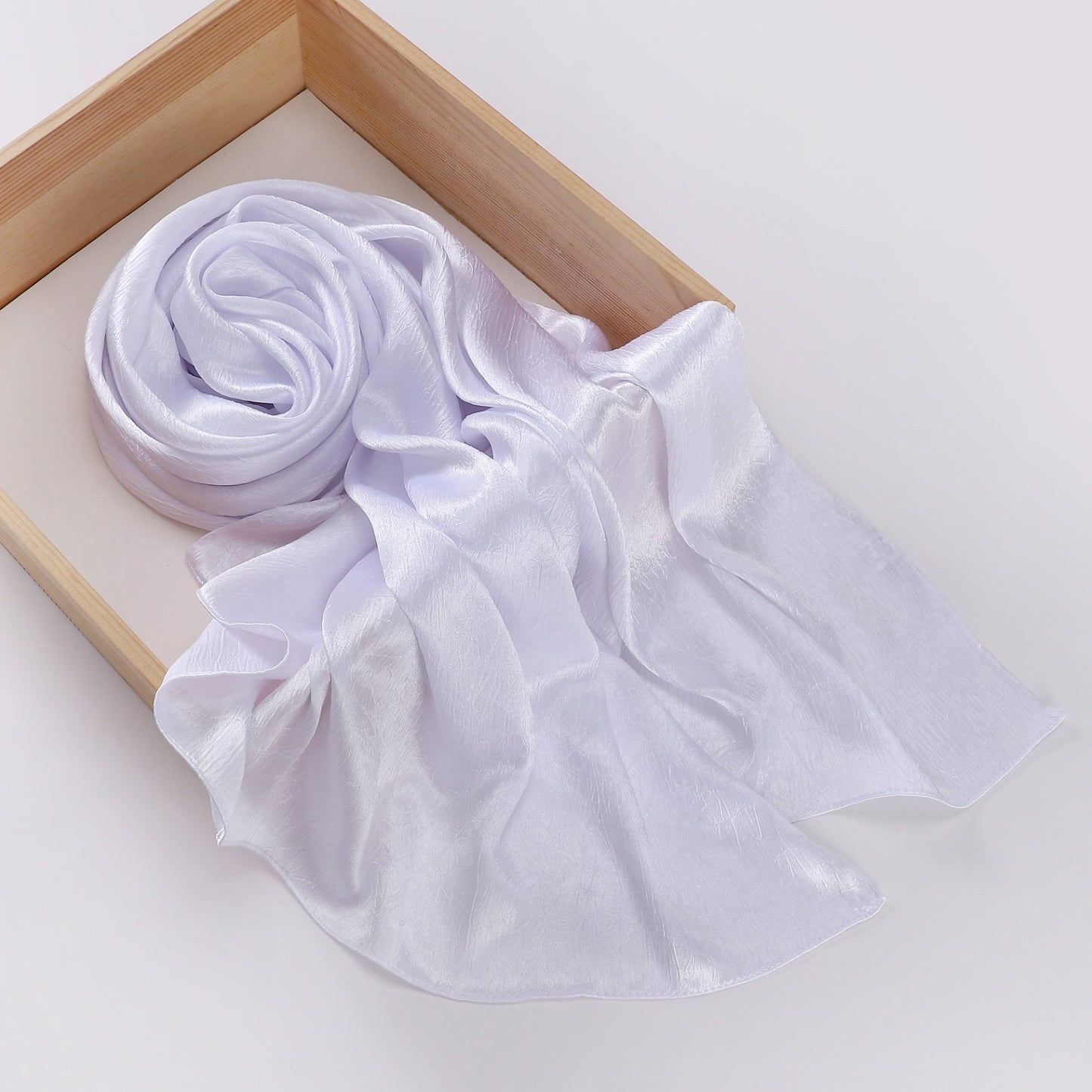 Premium glossy satin hijab