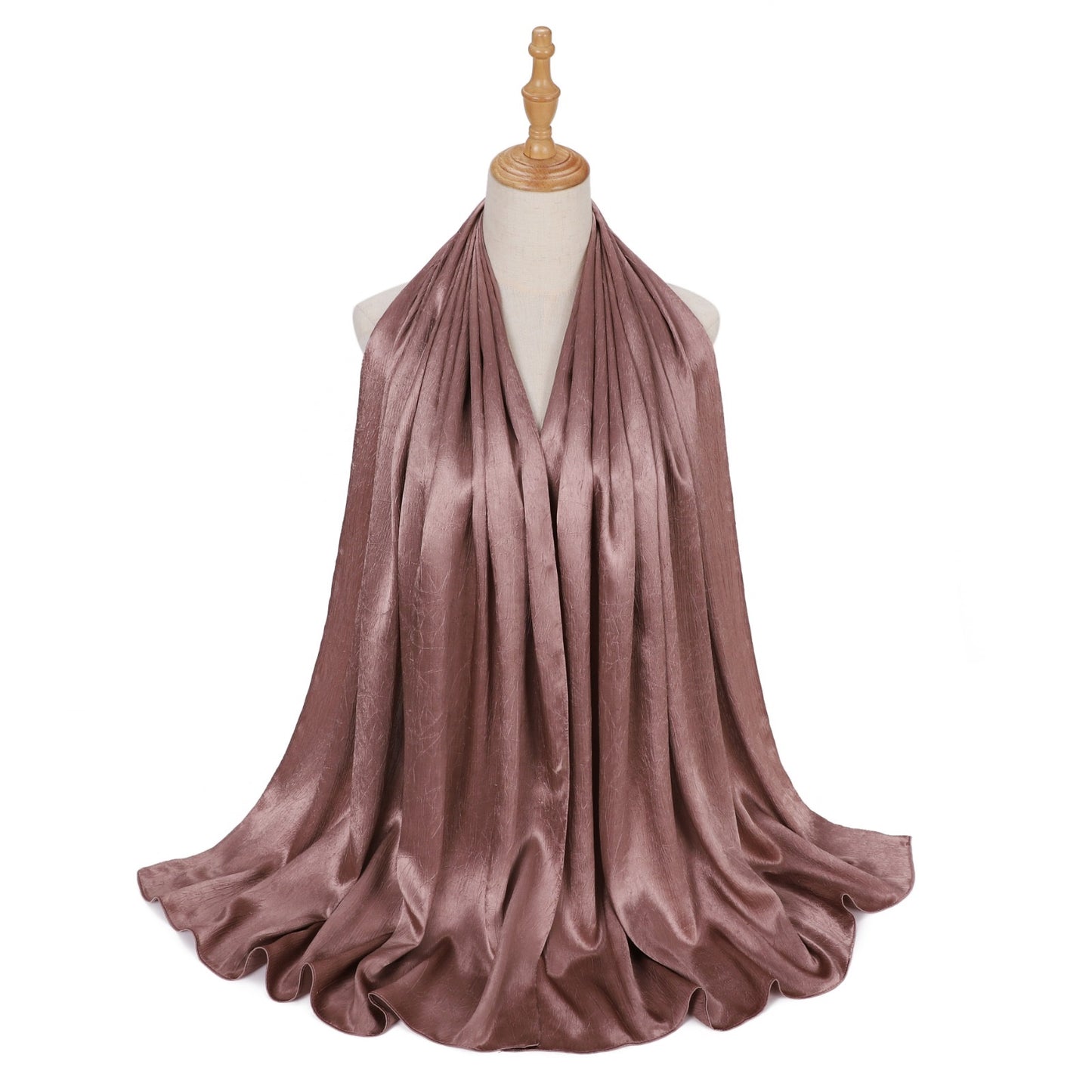 Premium glossy satin hijab