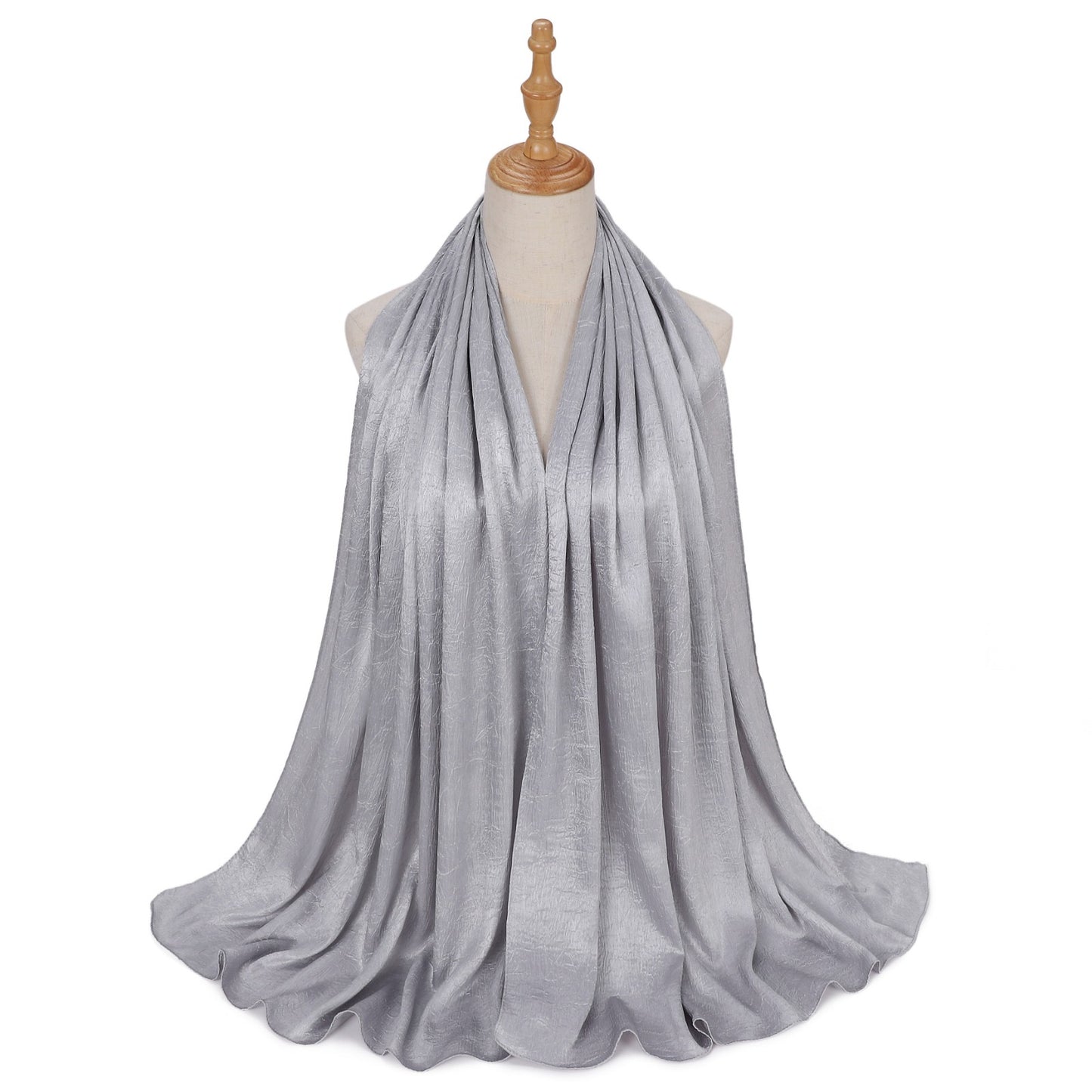 Premium glossy satin hijab