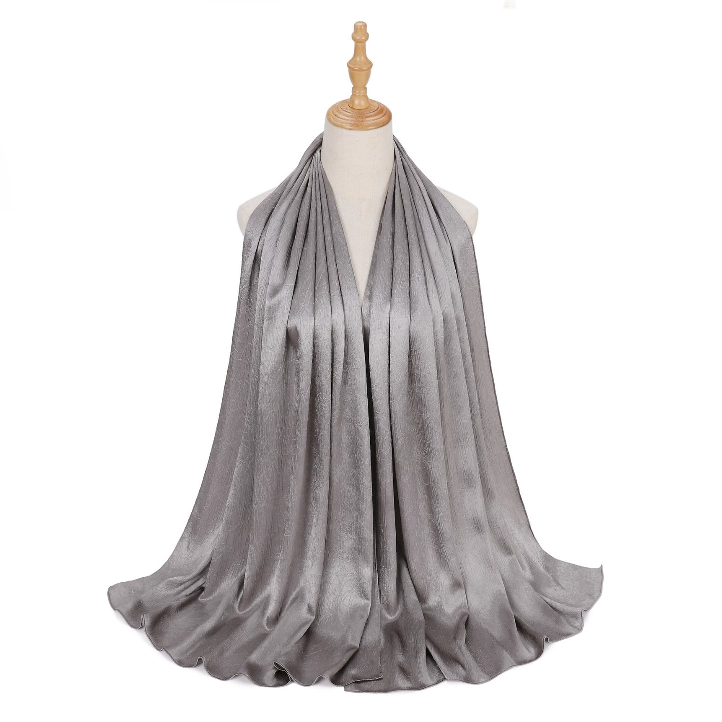 Premium glossy satin hijab