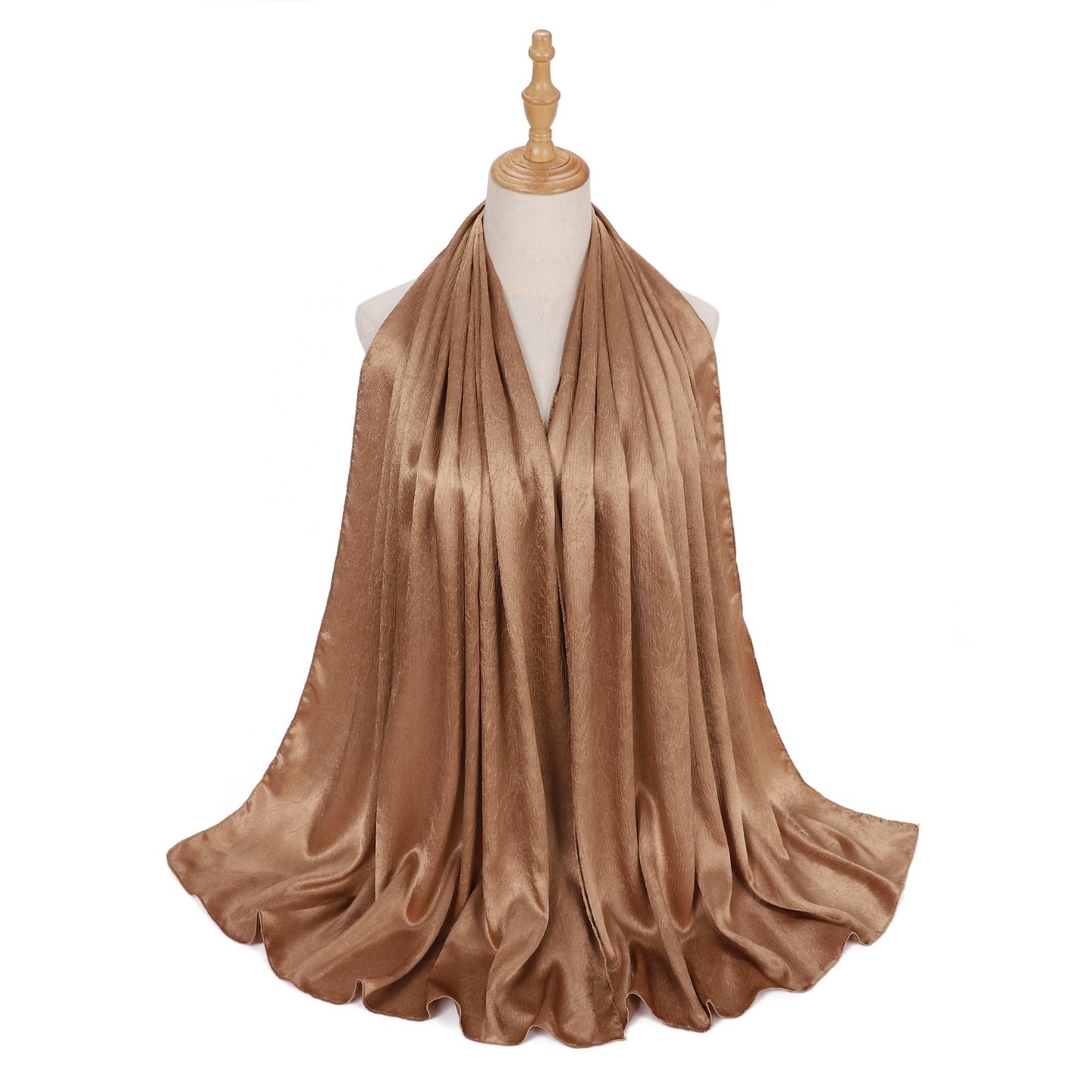 Premium glossy satin hijab