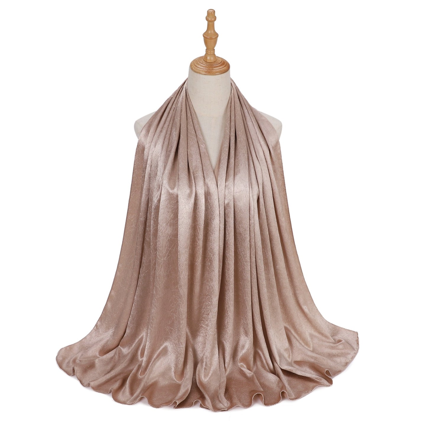 Premium glossy satin hijab