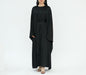 Silky satin 2 piece abaya set