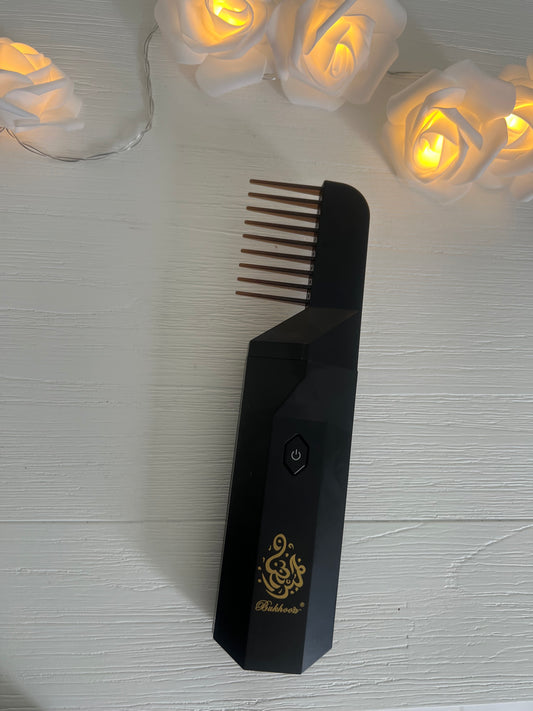 Electric hair comb incense burner for your hair, garments, home and office spaces.